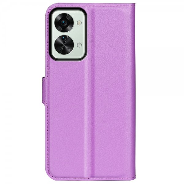 OnePlus Nord 2T Cover Litchi Lilla