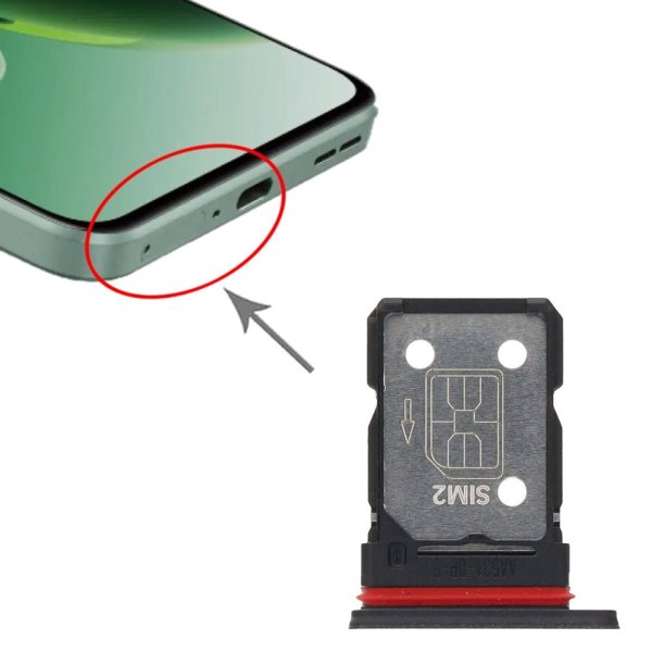 OnePlus Nord 3 5G Simkortholder - Sort