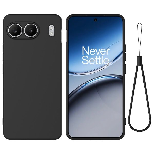 OnePlus Nord 4 Cover med Rem Silikone Sort
