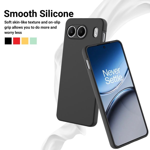 OnePlus Nord 4 Cover med Rem Silikone Sort
