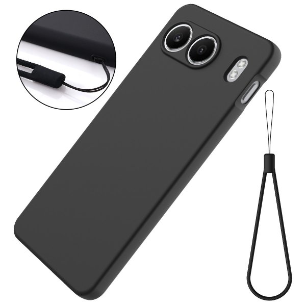 OnePlus Nord 4 Cover med Rem Silikone Sort