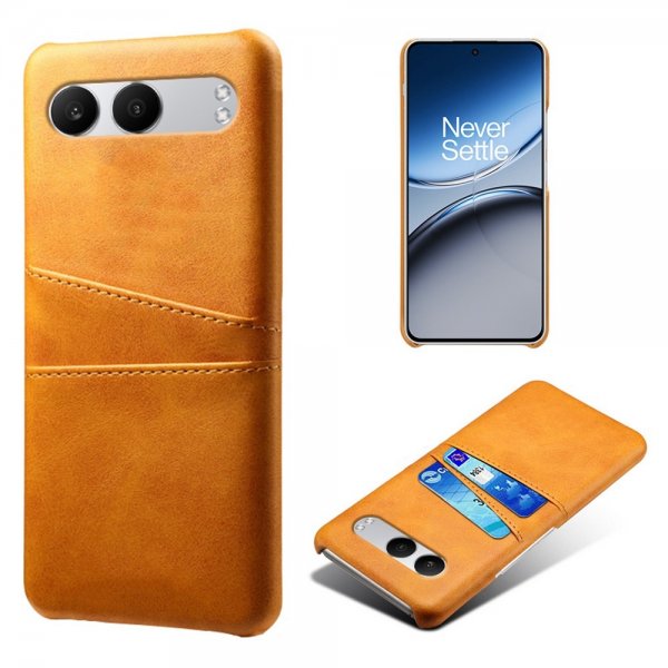 OnePlus Nord 4 Cover med to Kortlommer Lysebrun