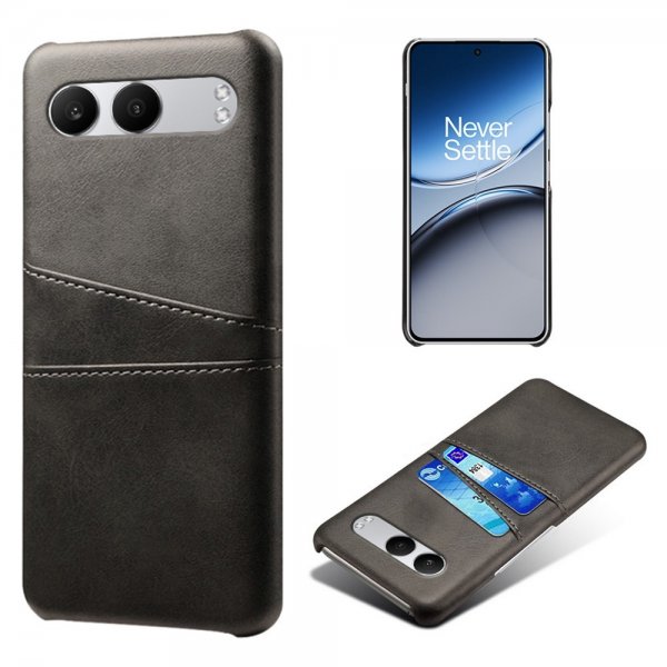 OnePlus Nord 4 Cover med to Kortlommer Sort