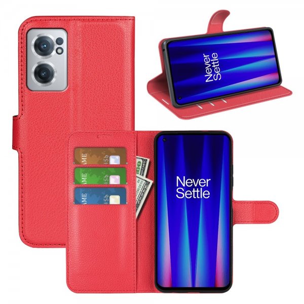 OnePlus Nord CE 2 5G Cover Litchi Rød