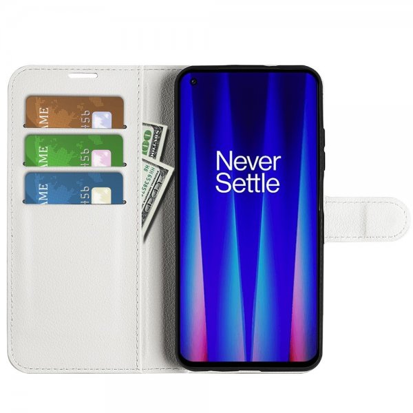 OnePlus Nord CE 2 5G Cover Litchi Hvid