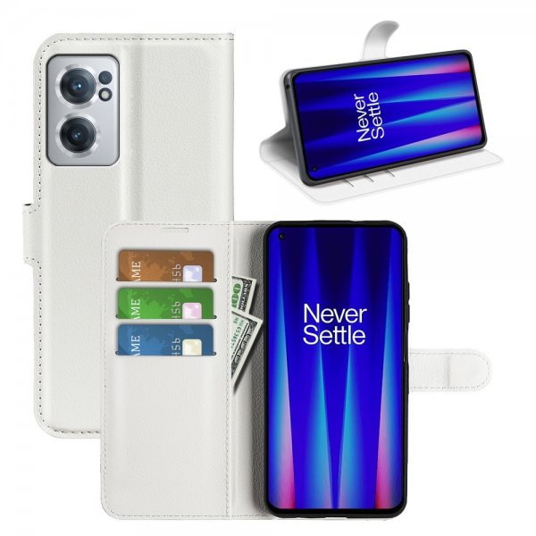 OnePlus Nord CE 2 5G Cover Litchi Hvid