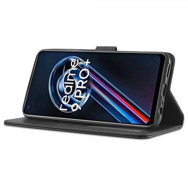Lc.Imeeke OnePlus Nord CE 2 Lite 5G Cover med Kortrum Stativfunktion Sort