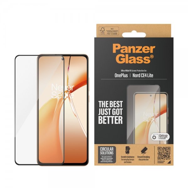 PanzerGlass OnePlus Nord CE4 Lite 5G Skærmbeskyttelse Ultra-Wide Fit