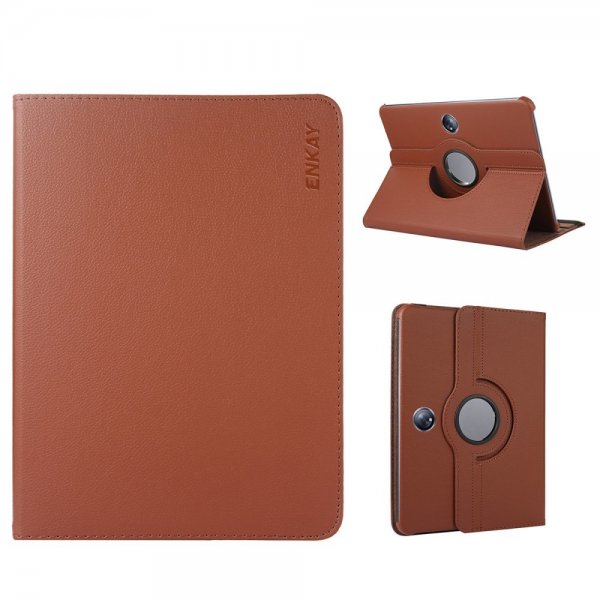Enkay OnePlus Pad Cover 360 Grader Drejelig Brun