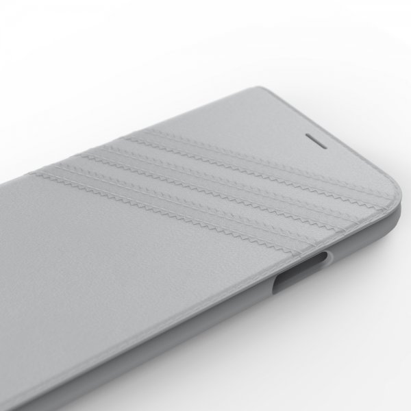 Adidas iPhone X/Xs Cover OR Booklet Case Suede FW18 Grå