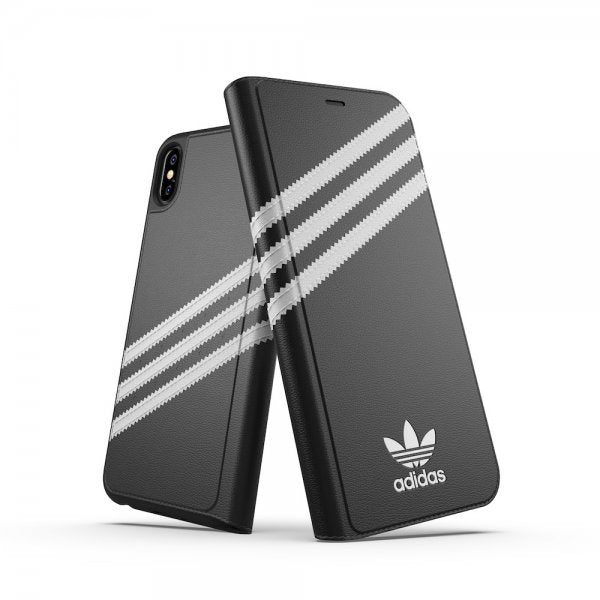 Adidas iPhone Xs Max Cover ELLER Booklet Case FW18 Sort Hvid