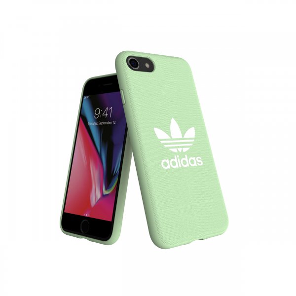 Adidas iPhone 6/6s/7/8/SE Cover OR Moulded Case Canvas FW18 Clear Mint