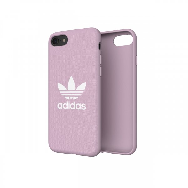 Adidas iPhone 6/6s/7/8/SE Cover OR Moulded Case Canvas FW18 Clear Pink