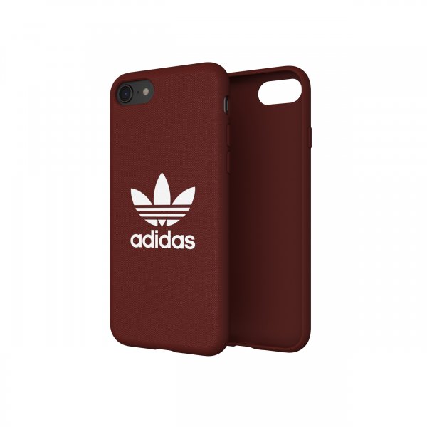 Adidas iPhone 6/6s/7/8/SE Cover ELLER Støbt Etui Lærred FW18 Maroon