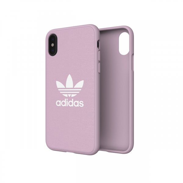 Adidas iPhone X/Xs Cover OR Moulded Case Canvas FW18 Clear Pink