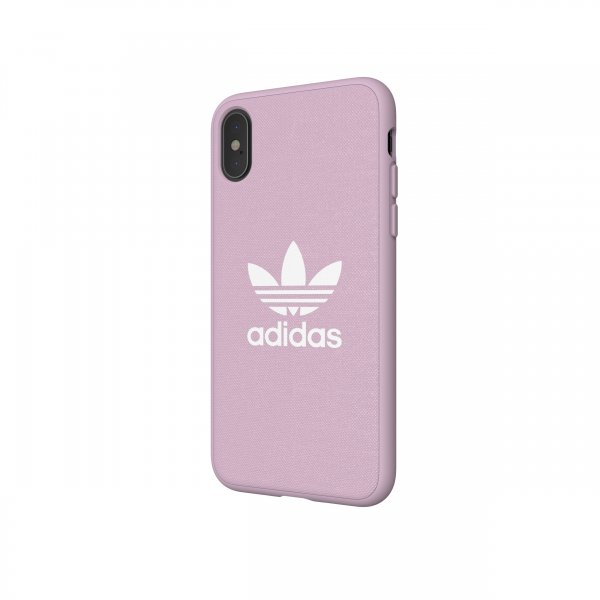 Adidas iPhone X/Xs Cover OR Moulded Case Canvas FW18 Clear Pink