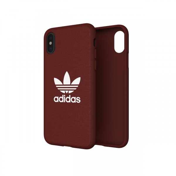 Adidas iPhone X/Xs Cover ELLER Trefoil Snap Case Canvas FW18 Maroon