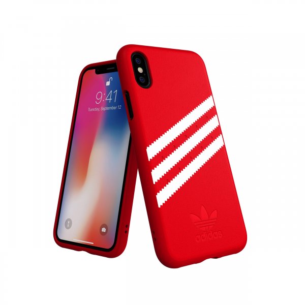 Adidas iPhone X/Xs Cover OR Moulded Case Suede FW18 Rød