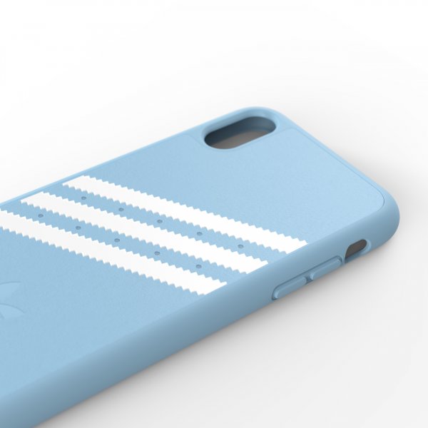 Adidas iPhone Xr Cover OR Moulded Case Suede FW18 Lyseblå
