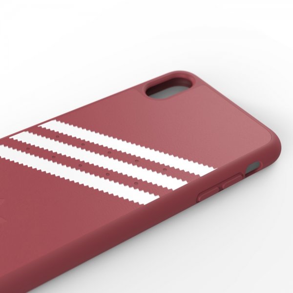 Adidas iPhone Xs Max Cover OR Moulded Case Suede FW18 Rosa