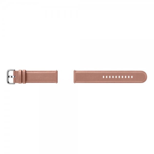 Samsung Original Armbånd Galaxy Watch 20mm Læderrem Rose Gold