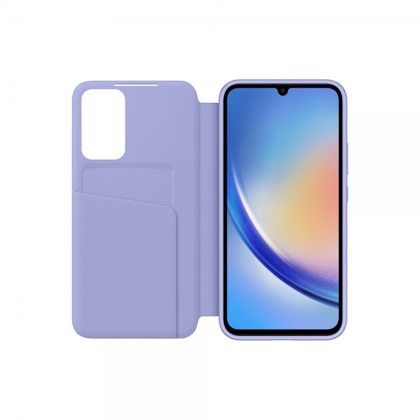 Samsung Original Galaxy A34 5G Cover Smart View Wallet Case Blueberry