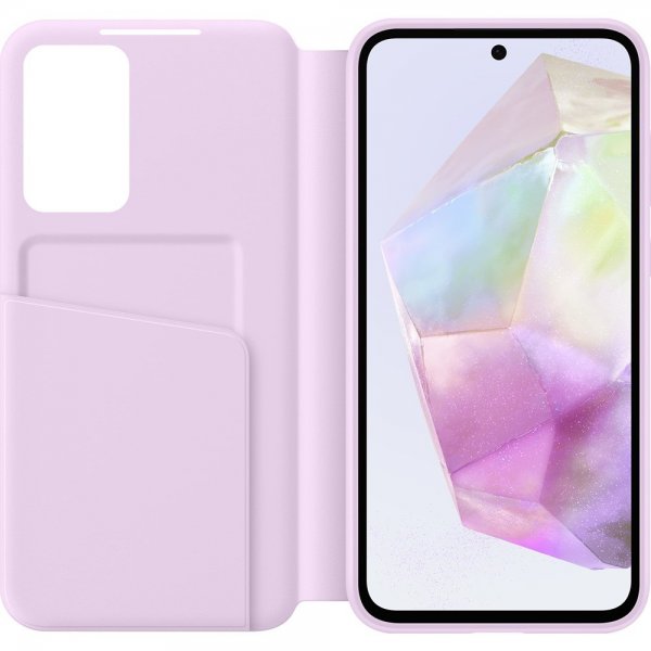 Samsung Original Galaxy A35 Cover Smart View Wallet Case Lavender