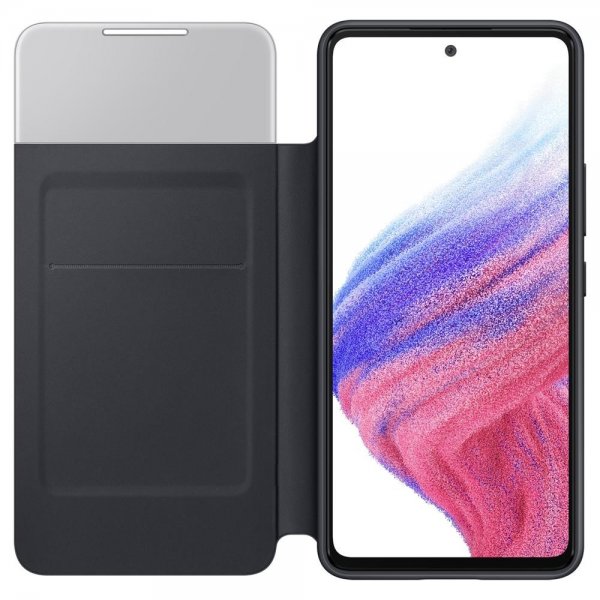 Samsung Original Galaxy A53 5G Etui Smart S View Wallet Cover Sort