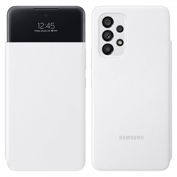 Samsung Original Galaxy A53 5G Etui Smart S View Wallet Cover Hvid
