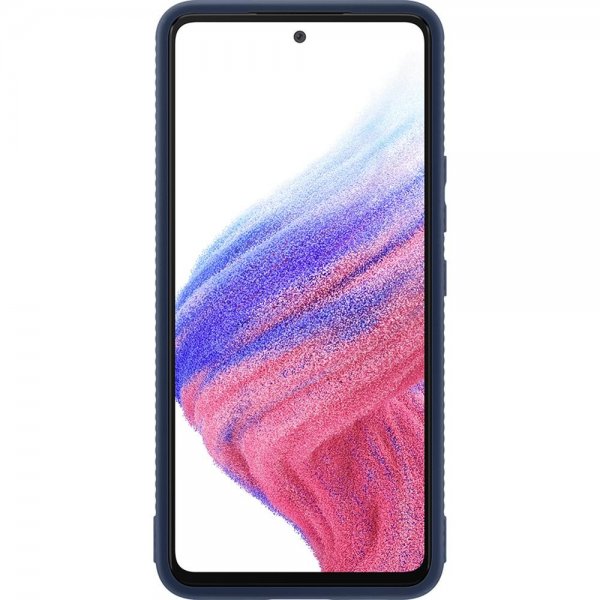 Samsung Original Galaxy A53 5G Cover Protective Standing Cover Transparent Navy
