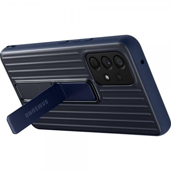 Samsung Original Galaxy A53 5G Cover Protective Standing Cover Transparent Navy