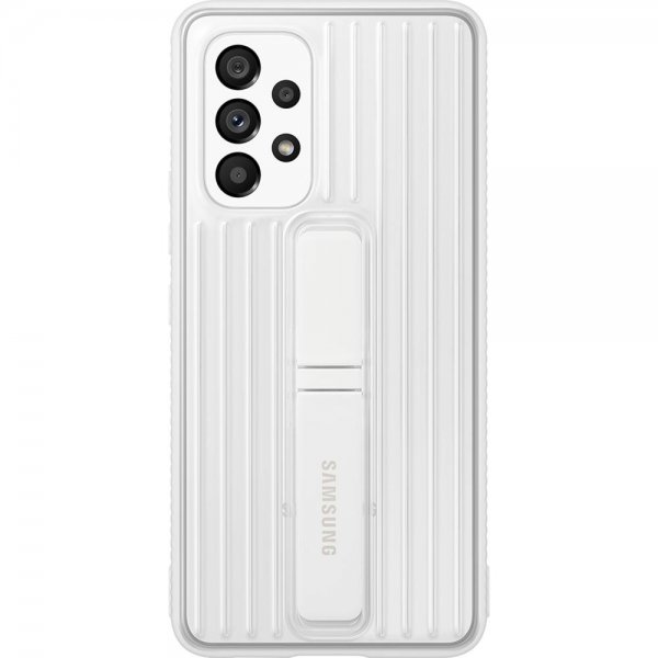 Samsung Original Galaxy A53 5G Cover Protective Standing Cover Transparent Hvid