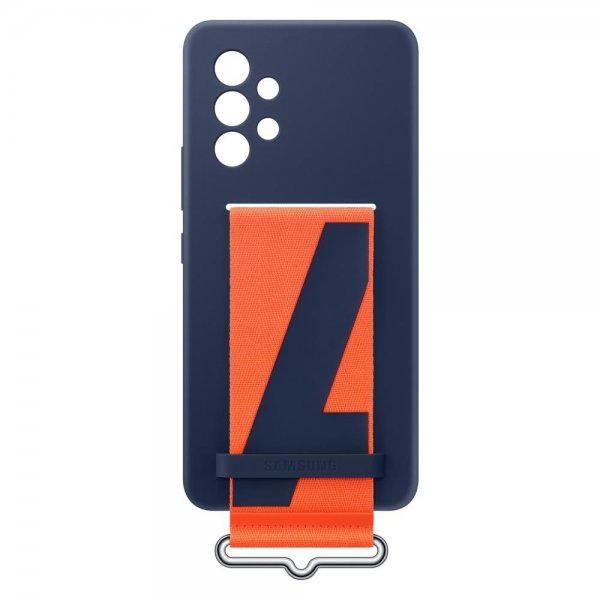 Samsung Original Galaxy A53 5G Cover Silikone Cover med Rem Navy