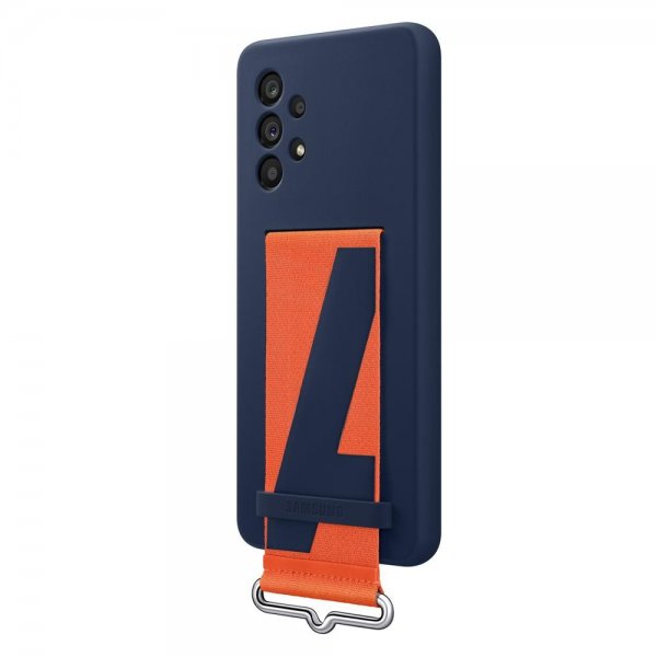 Samsung Original Galaxy A53 5G Cover Silikone Cover med Rem Navy