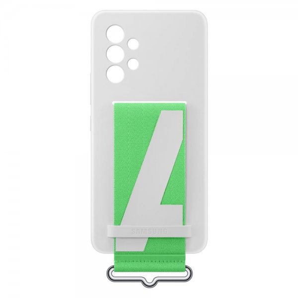 Samsung Original Galaxy A53 5G Cover Silikone Cover med Rem Hvid