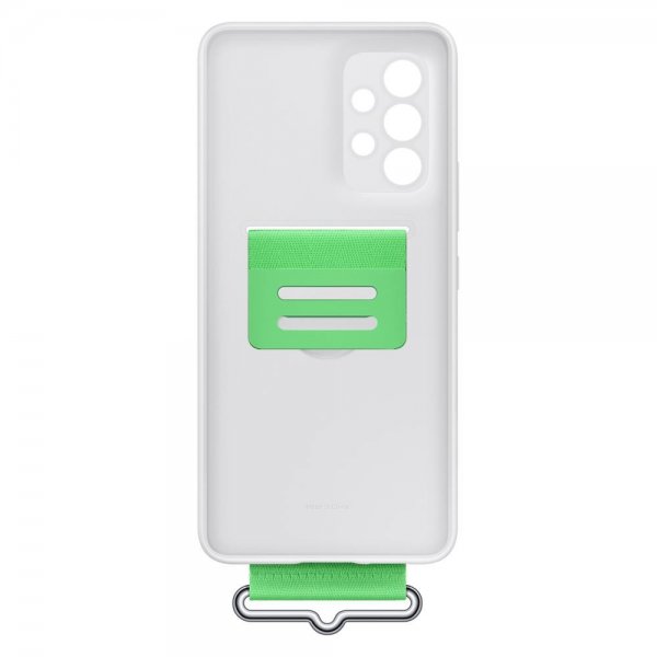 Samsung Original Galaxy A53 5G Cover Silikone Cover med Rem Hvid