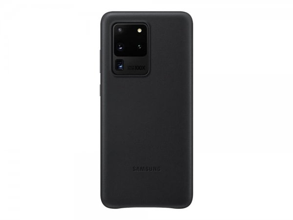 Samsung Original Galaxy S20 Ultra Skal Leather Cover Sort