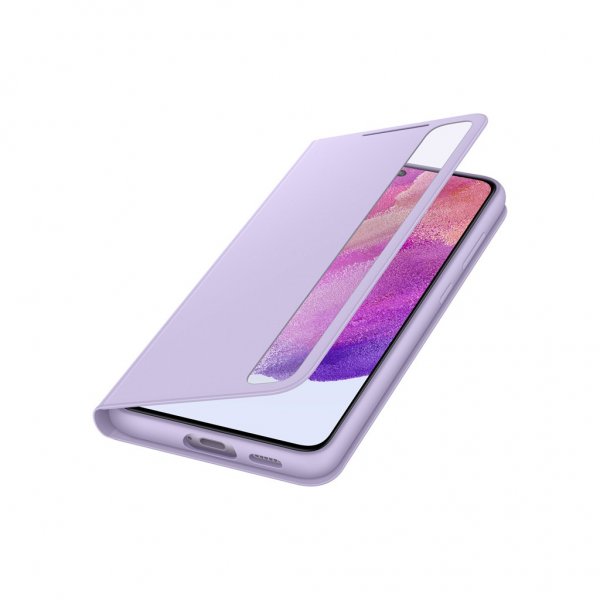 Samsung Original Galaxy S21 FE Etui Smart Clear View Cover Lavendel
