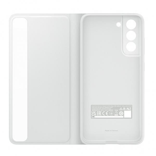Samsung Original Galaxy S21 FE Cover Smart Clear View Cover Hvid