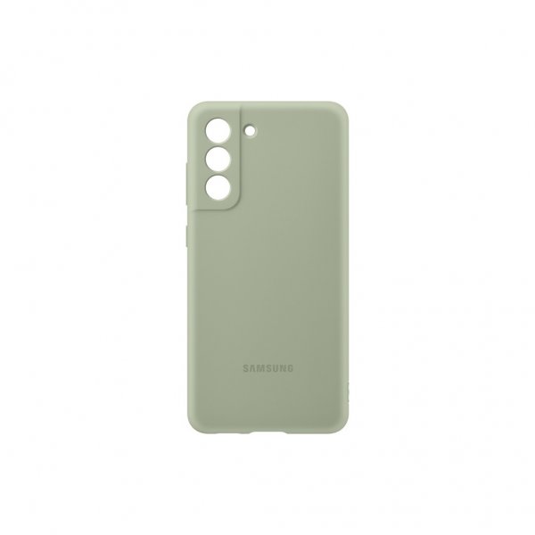 Samsung Original Galaxy S21 FE Cover Silikone Cover Oliven Grøn