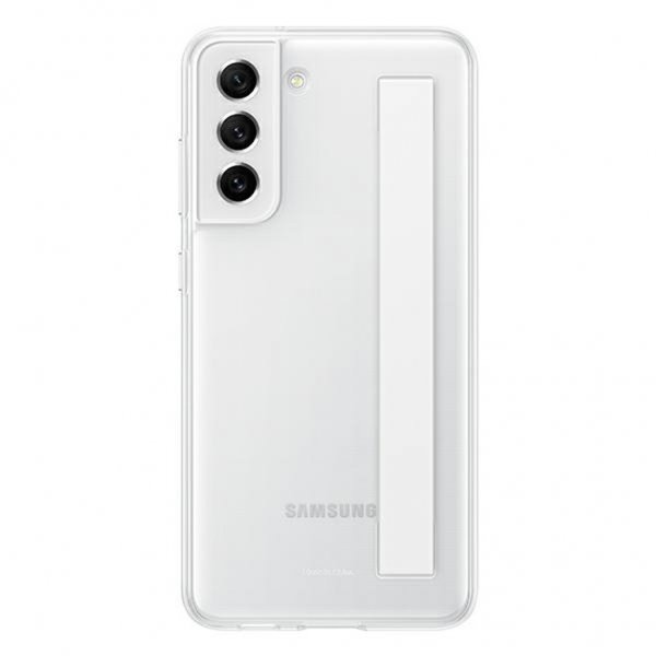 Samsung Original Galaxy S21 FE Cover Slim Strap Hvid