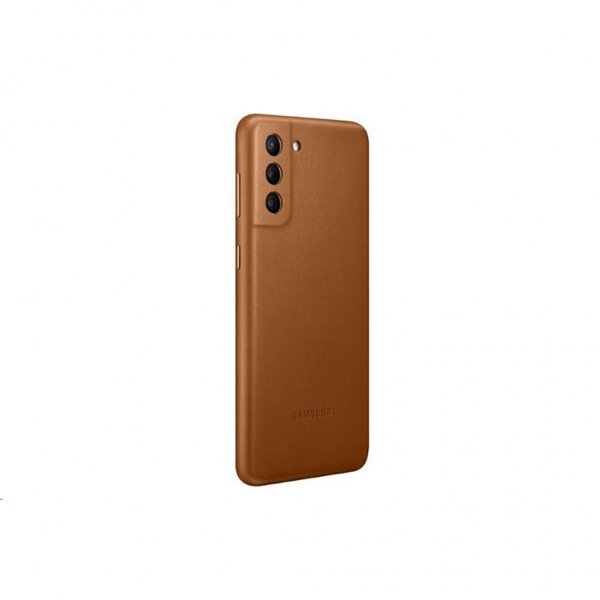 Samsung Original Galaxy S21 Plus Cover Læder Brun
