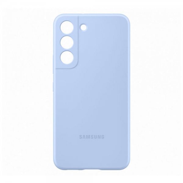 Samsung Original Galaxy S22 Plus Cover Silicone Cover Sky Blue