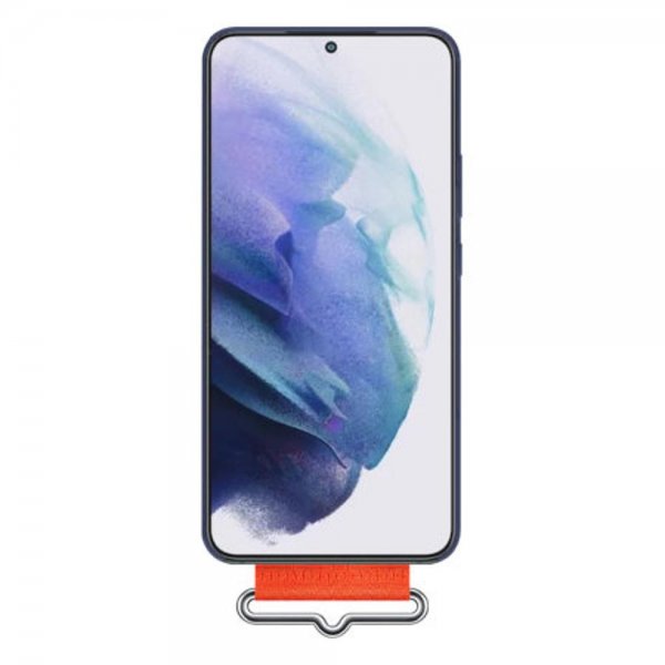 Samsung Original Galaxy S22 Plus Cover Silikone Cover med Rem Navy