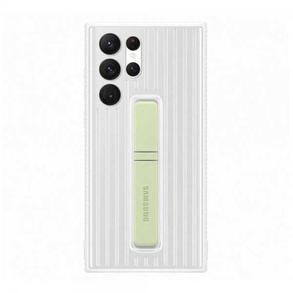 Samsung Original Galaxy S22 Ultra Cover Protective Standing Cover Hvid
