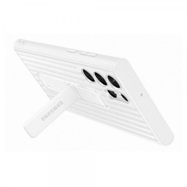 Samsung Original Galaxy S22 Ultra Cover Protective Standing Cover Hvid