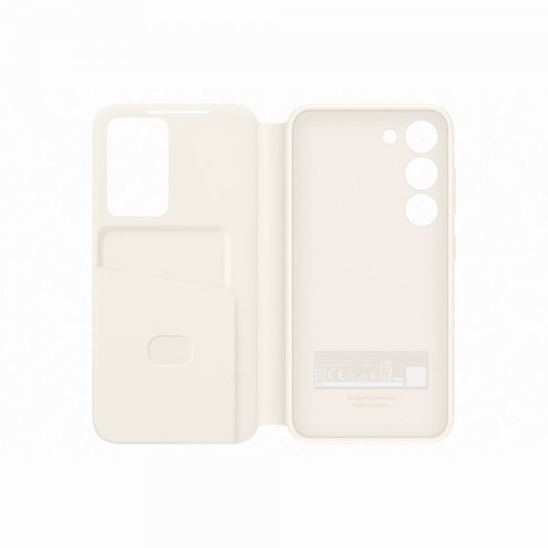 Samsung Original Galaxy S23 Plus Cover Smart View Wallet Case Cream