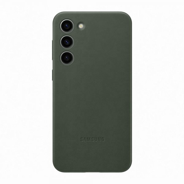 Samsung Original Galaxy S23 Plus Cover Læder Grøn
