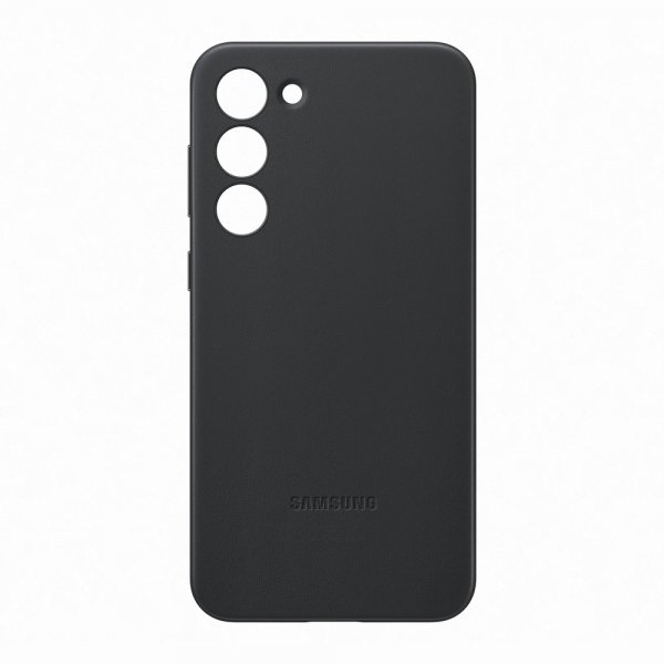 Samsung Original Galaxy S23 Plus Cover Læder Sort