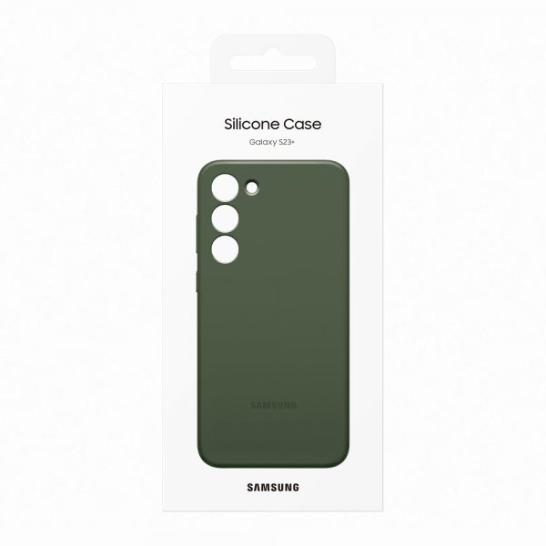 Samsung Original Galaxy S23 Plus Cover Silikonecover Khaki
